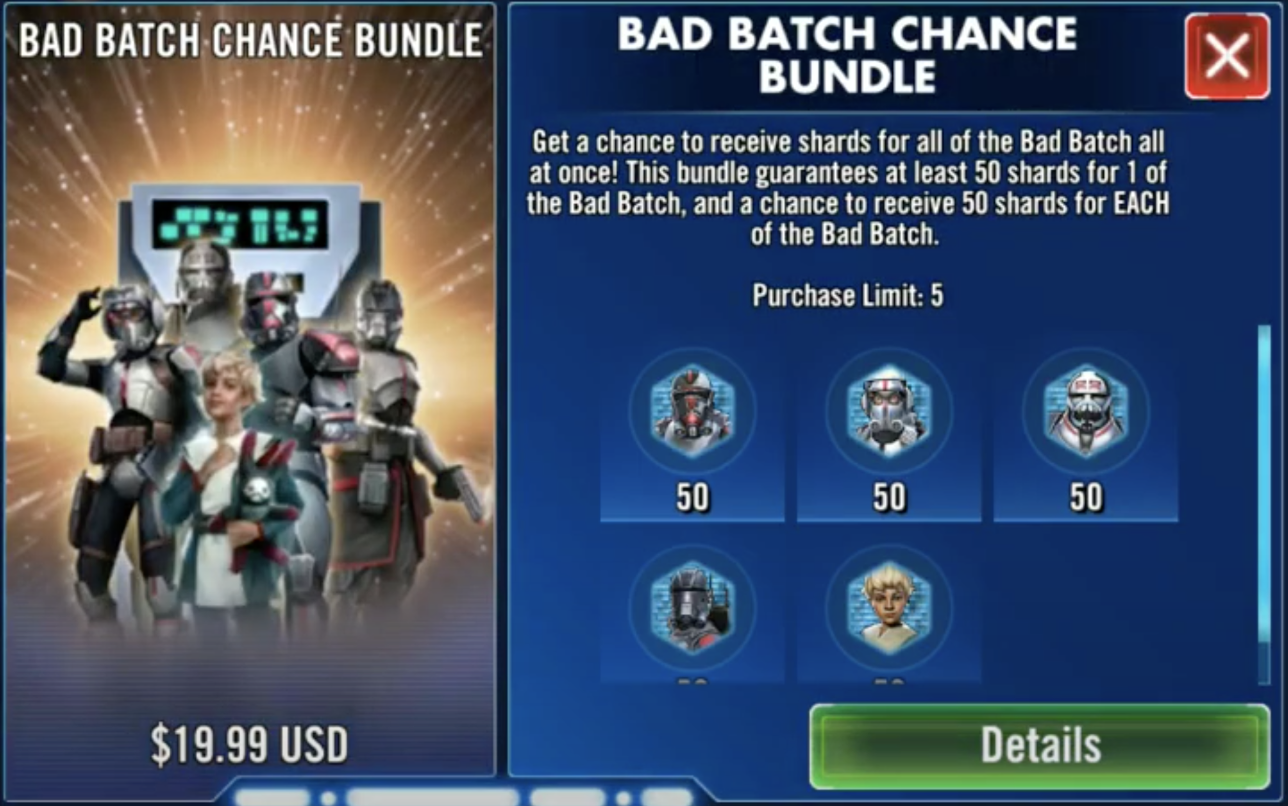 Promotional popup before